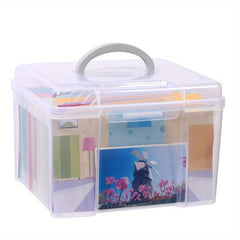 Transparent Storage Box Scrapbook Sticker Storage Container
