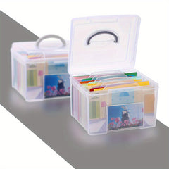 Transparent Storage Box Scrapbook Sticker Storage Container