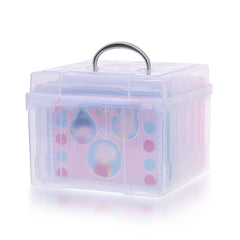 Plastic Transparent Photo Case Storage Box With 6 Inner Cases Large Capacity