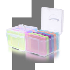 Plastic Transparent Photo Case Storage Box With 6 Inner Cases Large Capacity
