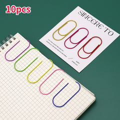 10pcs Creative Paper Clip Paper Clips Bookmarks