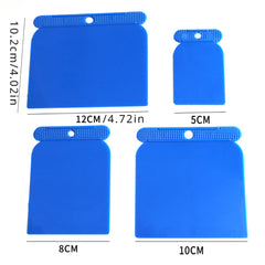 4pcs Plastic Paint Hanging Tools Putty Scraper Set