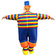 Striped Clown Inflatable Costume Funny Stage Performance Halloween Easter Party