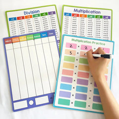 LACHILLY Dry Erase Multiplication and Division Chart Whiteboard