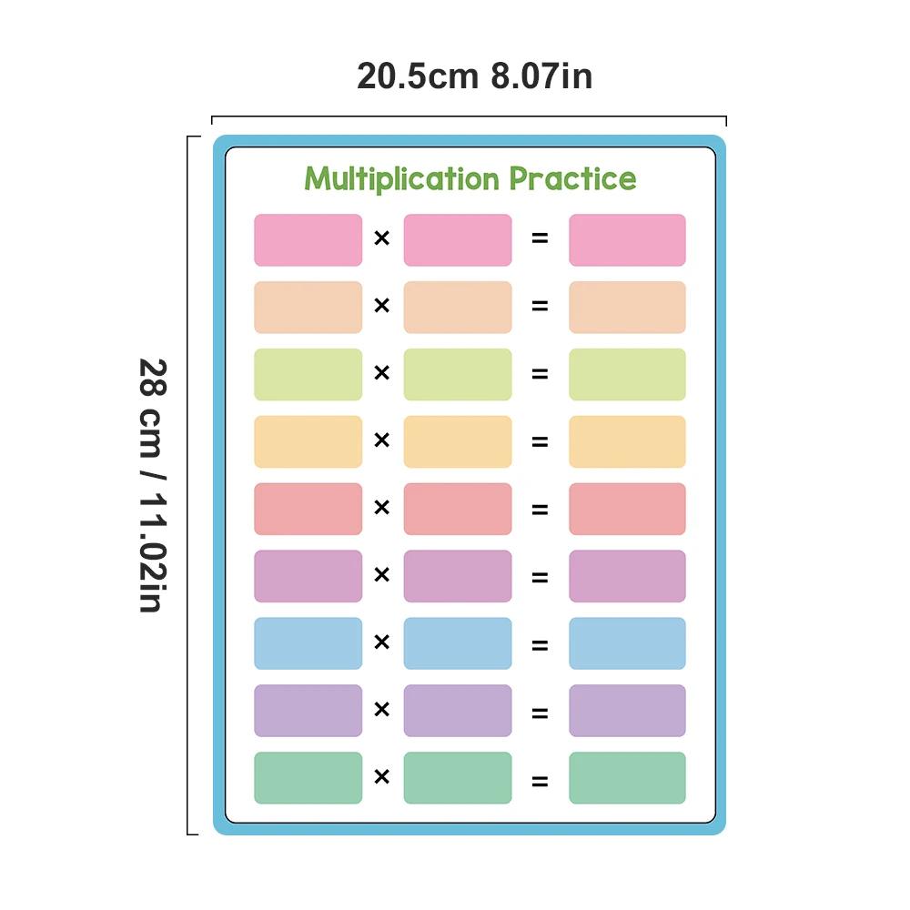 LACHILLY Dry Erase Multiplication and Division Chart Whiteboard