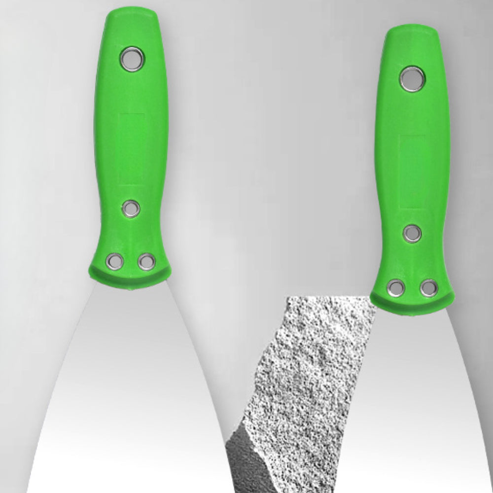 4pcs Putty Set Stainless Steel Green Paint Tool