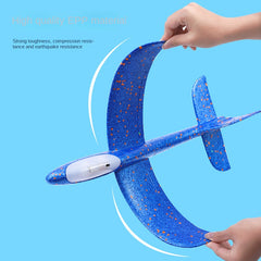 Colorful Hand Thrown Foam Glider Toy Aircraft Flat Flight Modes