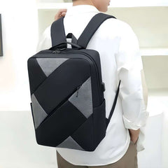3Pc Laptop Backpack Men's Business Bag Stylish Shoulder Bag Work Backpack