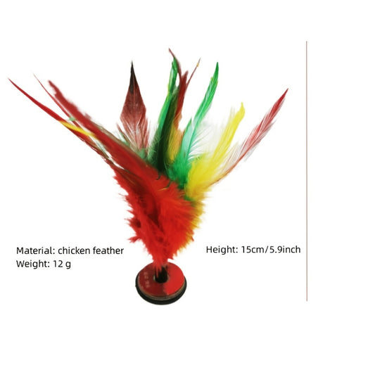 Colorful Feather Kick Shuttlecocks for Hand-Foot Coordination Training