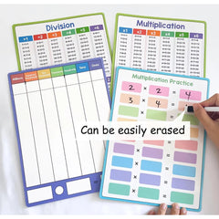 LACHILLY Dry Erase Multiplication and Division Chart Whiteboard