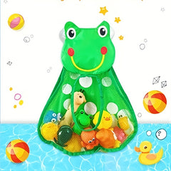 Bath Toy Storage Bag with Suction Cups Cartoon Design