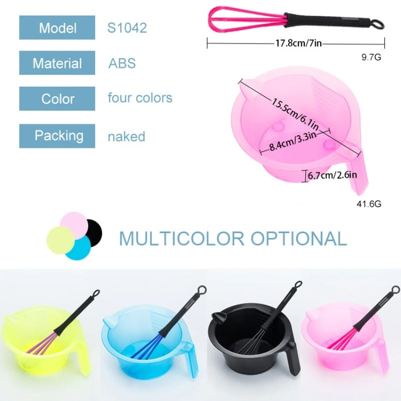 Salon Hairdressing Accessories Hair Dyeing Bowl Set