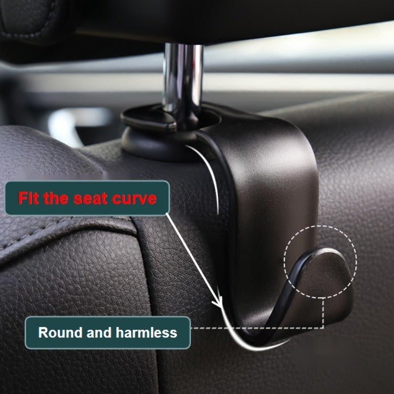 8pcs Car Storage Hook Headrest - Heavy Duty Hook for Bags Purses Water
