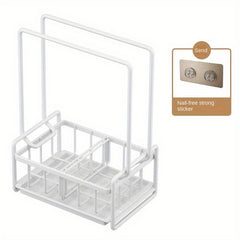 Wall Mounted Kitchen Rack Organizer for Towels Sponge Dishcloths