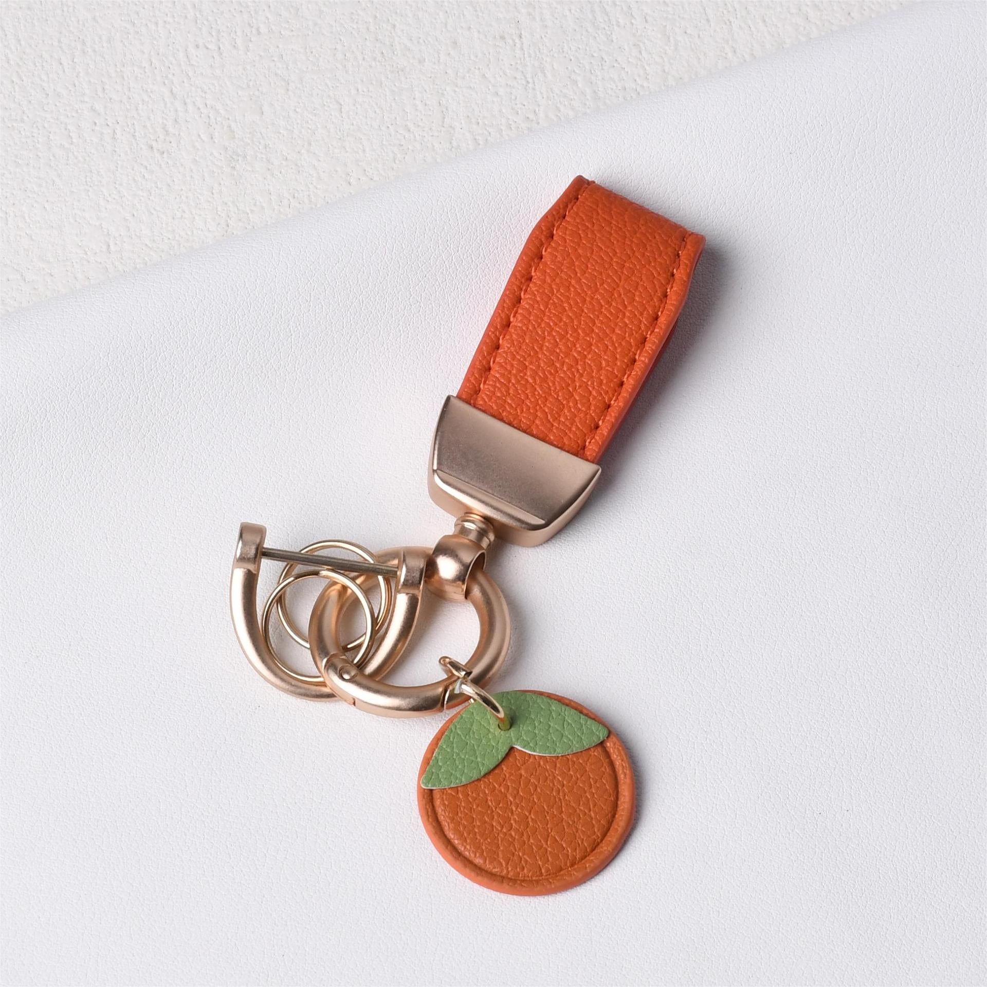 Stylish Faux Leather Keychain Car Key Chain Bag Pendant