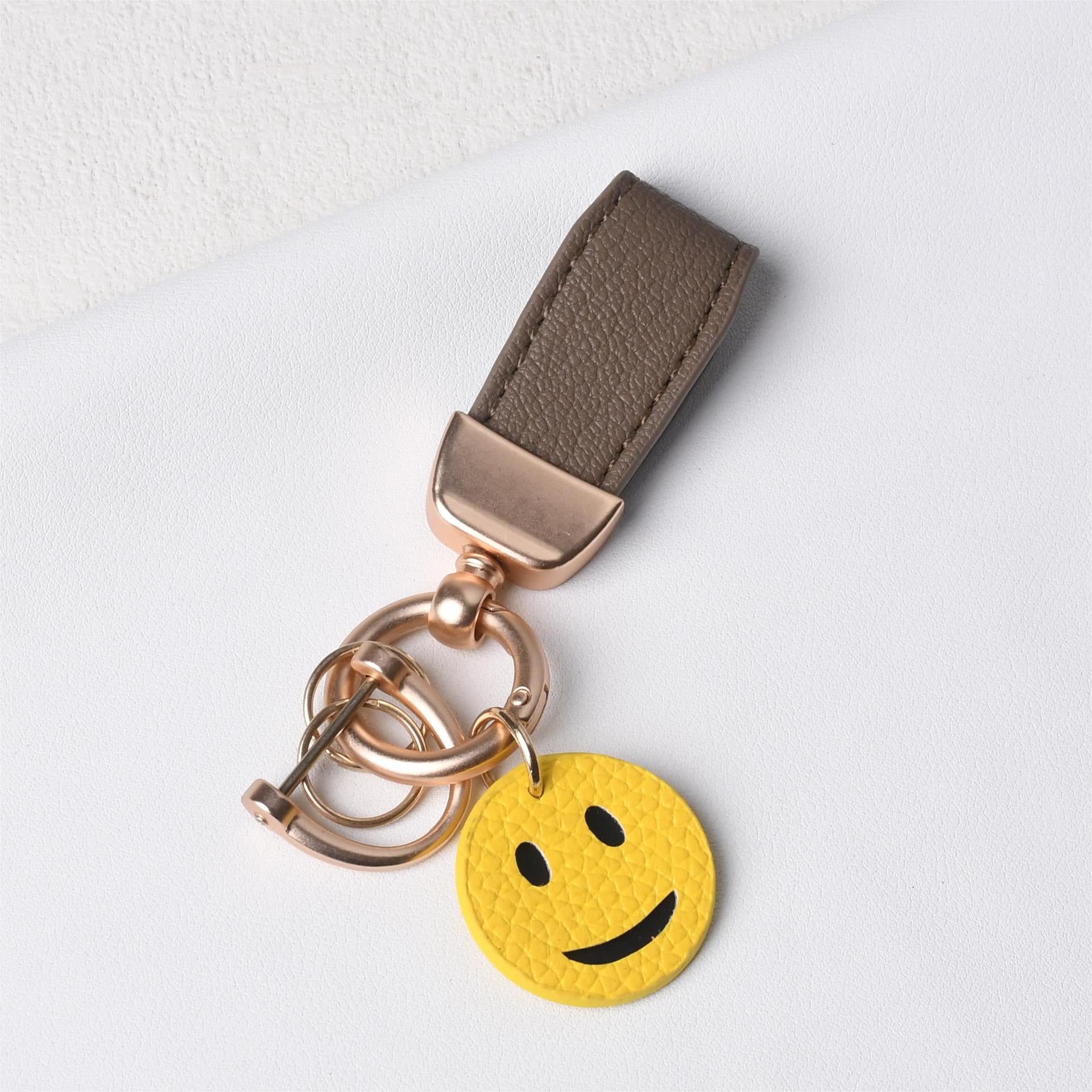 Stylish Faux Leather Keychain Car Key Chain Bag Pendant