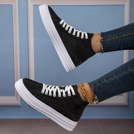 High Top Skate Shoes Lace-up Canvas Sports Sneakers
