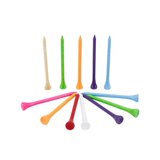 10pcs Wooden Golf Studs Tee in Random Colors