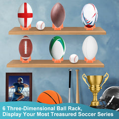 6pcs Football Rack Soccer Placement Base Ball Holder