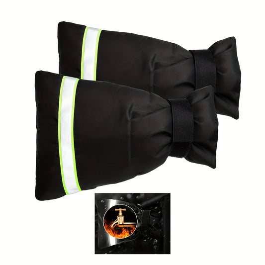 Outdoor Faucet Cover Winter Freeze Protection with Reflective Strips