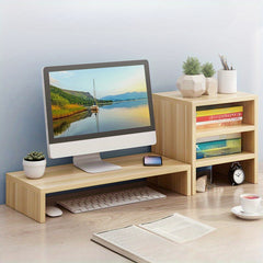 Desktop Storage Rack Monitor Base Bracket Pad Desktop Computer Rack