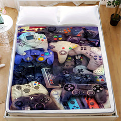 Game Controller Blanket Flannel Bedspread