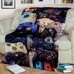 Game Controller Blanket Flannel Bedspread