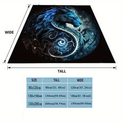 Dragon Couch Quilt Cover Flannel Blanket Bedspread