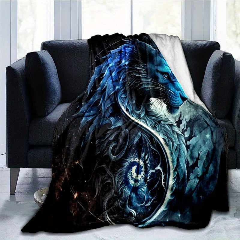 Dragon Couch Quilt Cover Flannel Blanket Bedspread