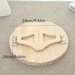 Bamboo Sofa Arm Clip-On Tray Table TV Snack Remote Holder