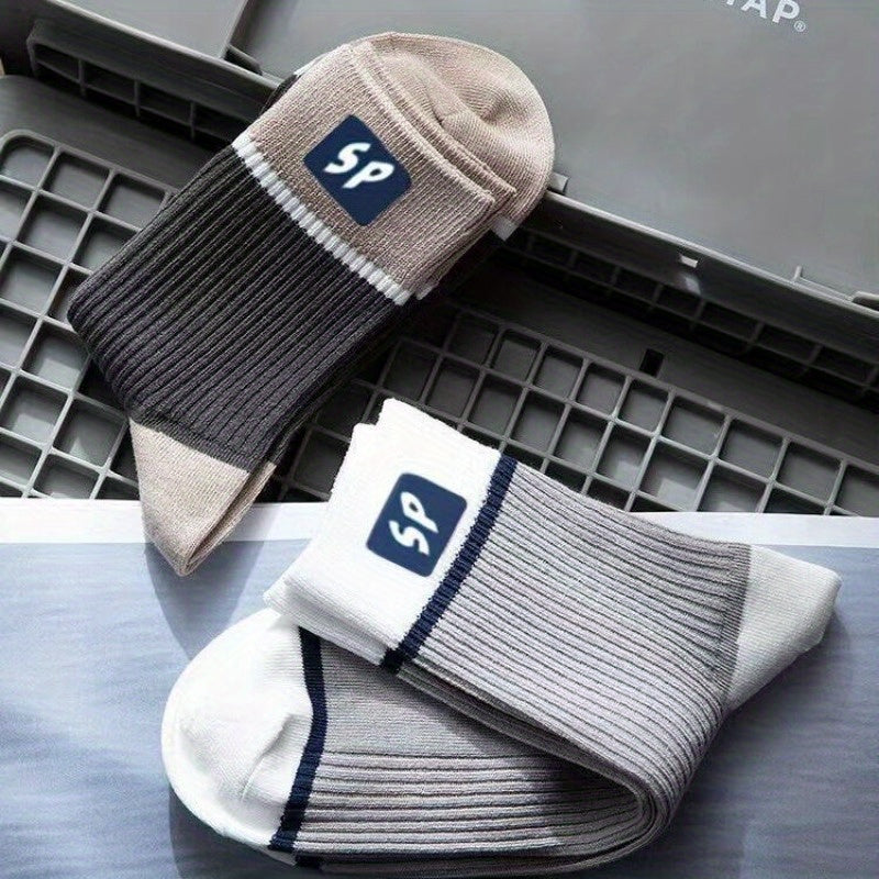Men's Deodorant Crew Socks 5-Pack