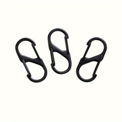 10pcs S-shaped Hook Buckle Keychain For Camping Hiking
