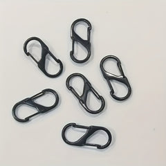 10pcs S-shaped Hook Buckle Keychain For Camping Hiking