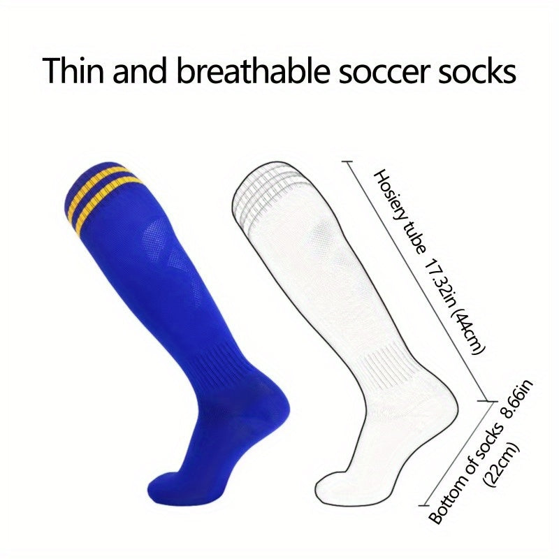 Men's Over The Knee High Sport Socks Sweat Absorbing Thin Breathable Socks