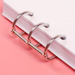 Three Circles Silvery Ring Buckle Loose leaf Ring 1pc