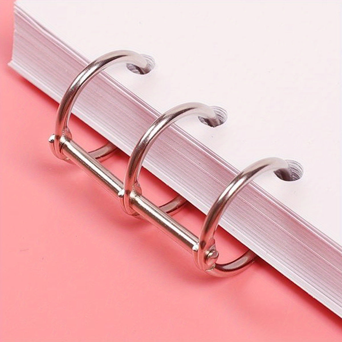 Three Circles Silvery Ring Buckle Loose leaf Ring 1pc