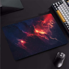 Space Galaxy Landscape HD Mouse Pad Non Slip Gamer Desk Mat