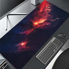 Space Galaxy Landscape HD Mouse Pad Non Slip Gamer Desk Mat