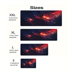 Space Galaxy Landscape HD Mouse Pad Non Slip Gamer Desk Mat