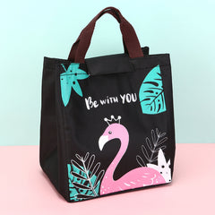 Portable Lunch Box Bag Flamingo Thermal Insulation Bag