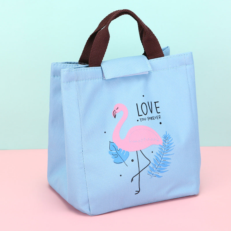 Portable Lunch Box Bag Flamingo Thermal Insulation Bag