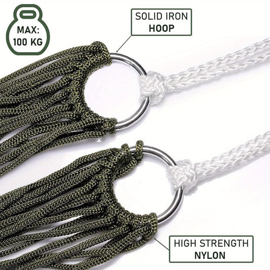 1pc Outdoor Mesh Hammock Nylon Hammock