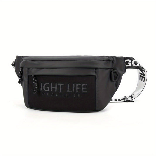Men's Large Capacity Waist Bag Single Shoulder Chest Bag for Mountain Biking