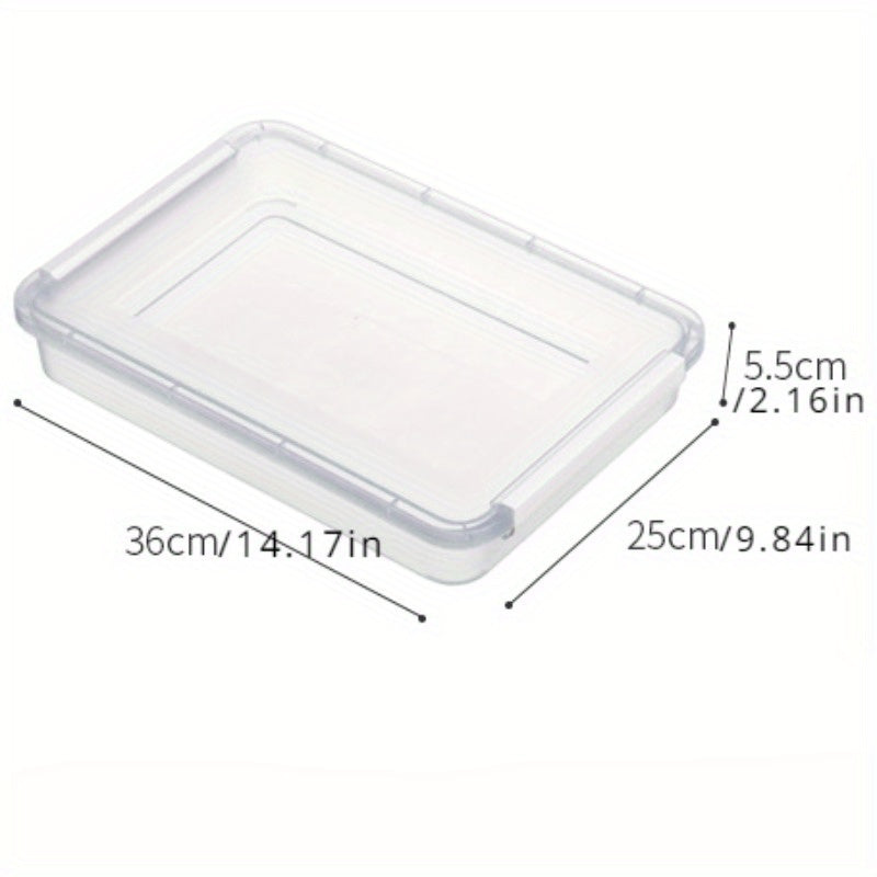Transparent Document Storage Box Plastic Organizer Dustproof Storage Box
