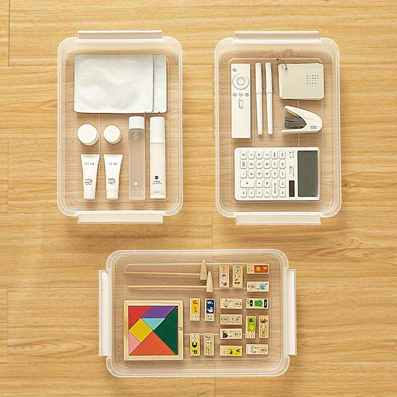 Transparent Document Storage Box Plastic Organizer Dustproof Storage Box