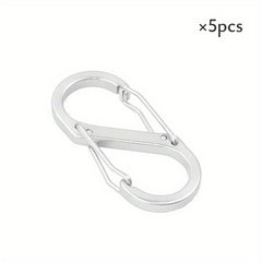 5pcs Carabiner Hooks For Camping Keychain