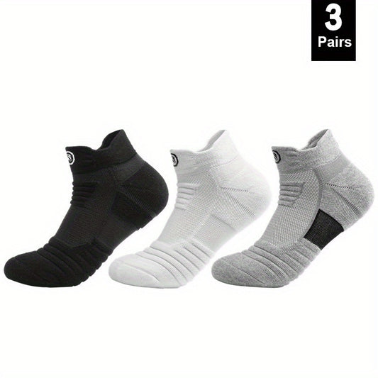 3 Pairs Teenage Mid Crew Sport Socks - Sweat Absorbing, Comfy, Breathable