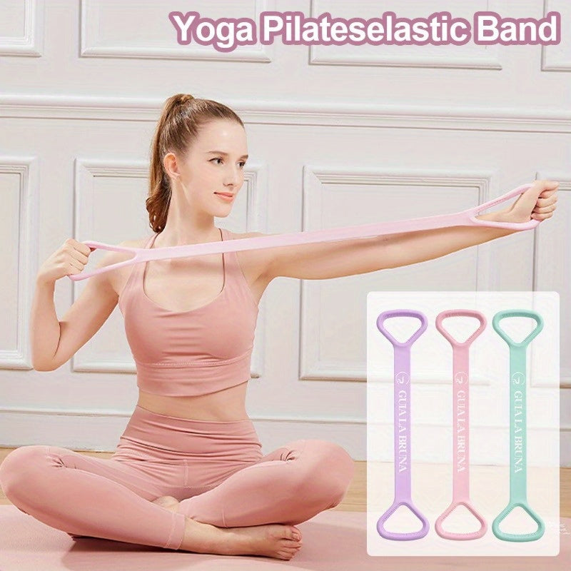 8-Shaped Stretching Rope Yoga Pilates Elastic Resistance Band for Body Shaping