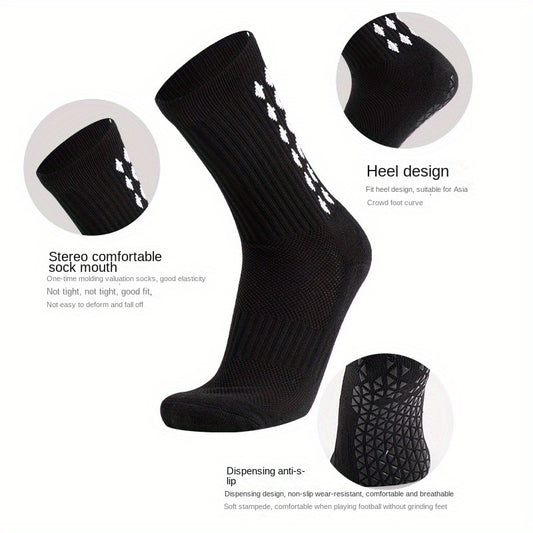 Men's Mid Crew Sport Socks - Sweat Absorbing, Comfy & Breathable Socks