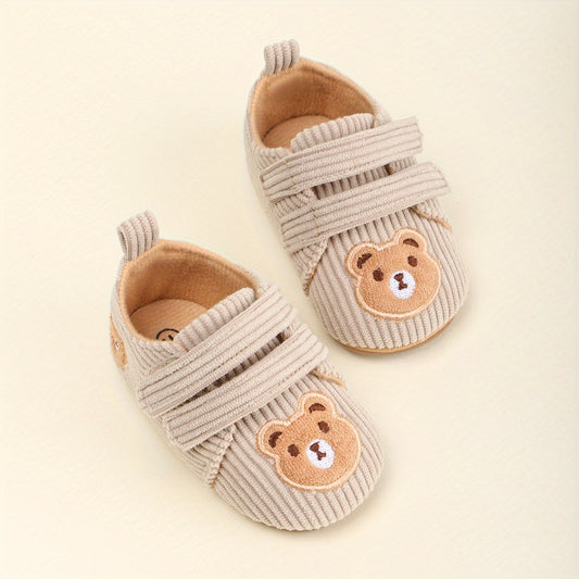 Bear Sneakers for Baby Boys Lightweight Non Slip Shoes for Walking